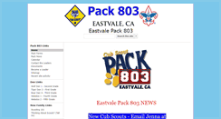 Desktop Screenshot of eastvalecubscouts.com